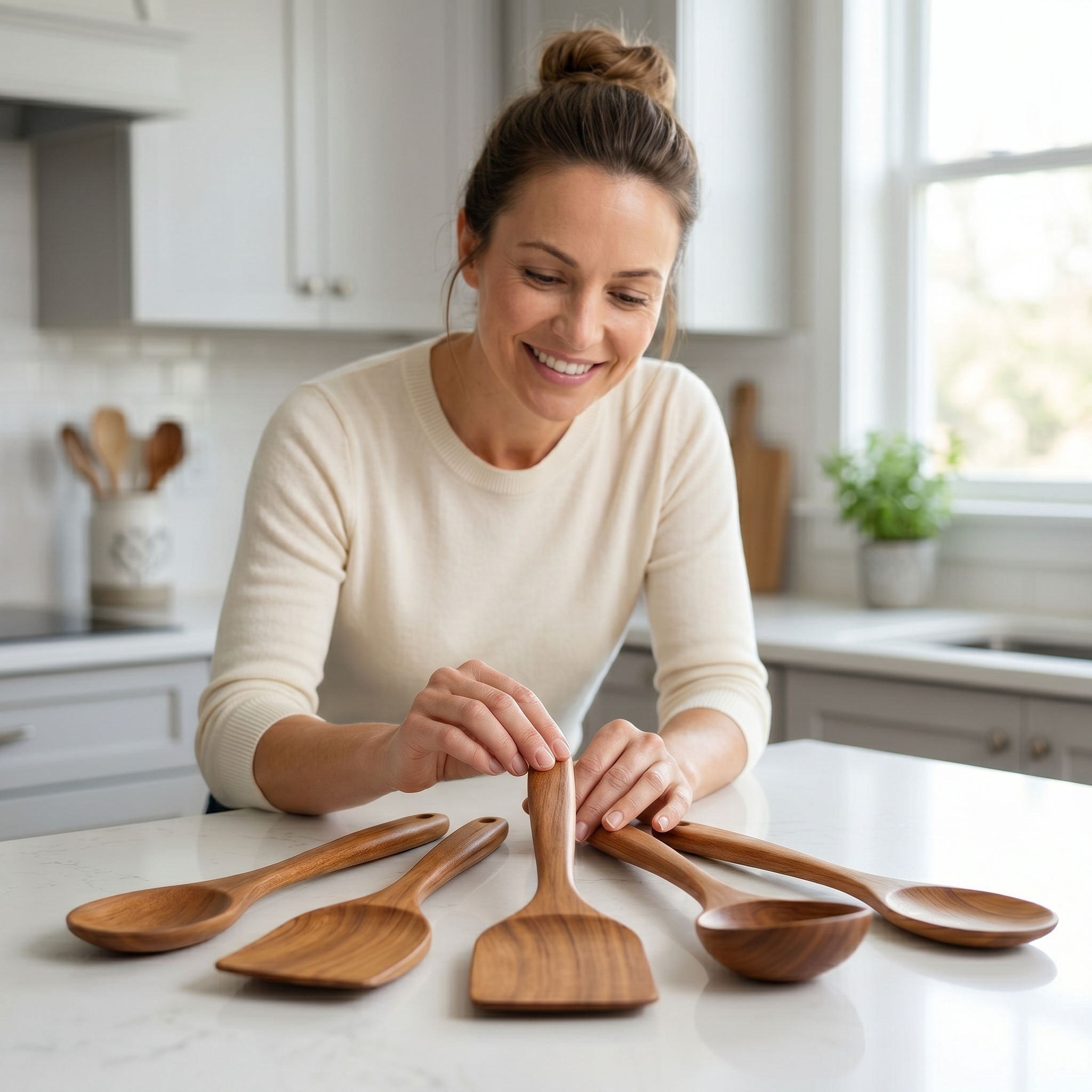 NaturalWood Kitchen Utensil Set