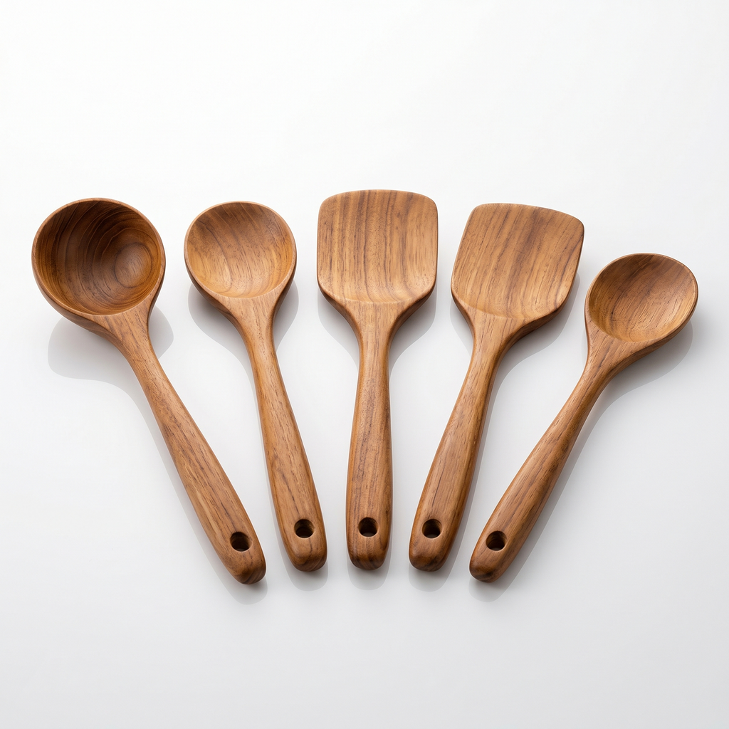 NaturalWood Kitchen Utensil Set